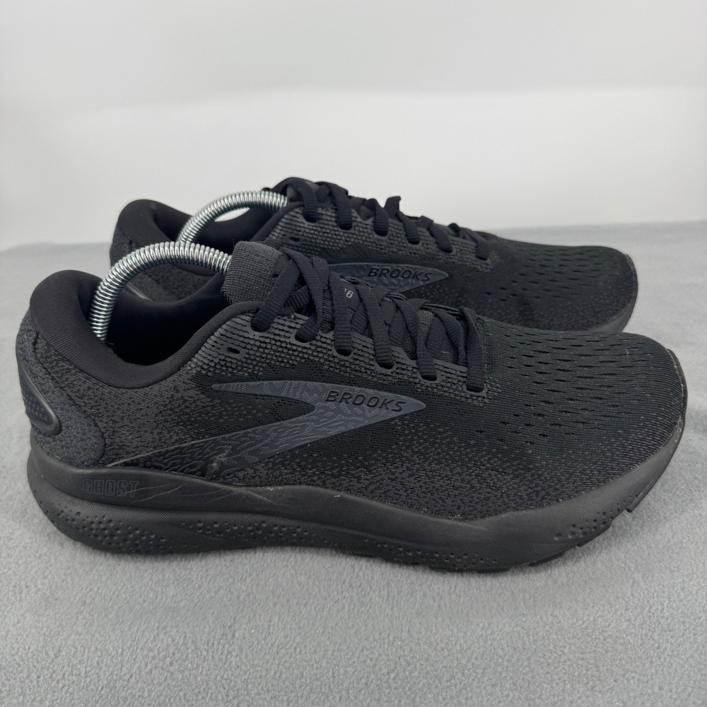 Brooks Ghost 16 Mens Running Shoes Size 10.5 Black Ebony 1104181D020 Neutral